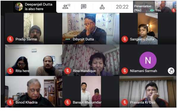 Jyoti Divas  celebrated by Assam Association Delhi  through Google Meet