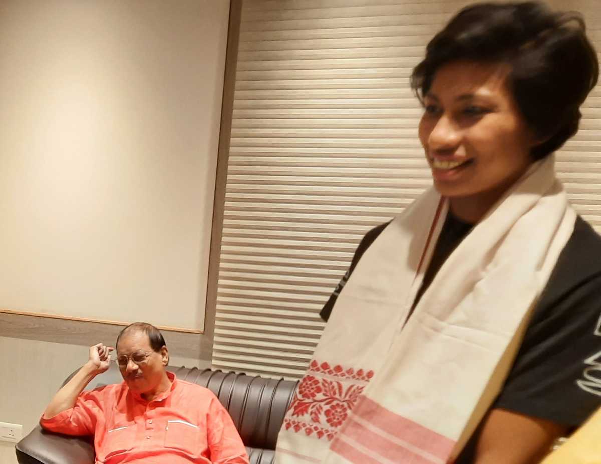 Lovelina Borgohain  with Dibyojit Dutta 