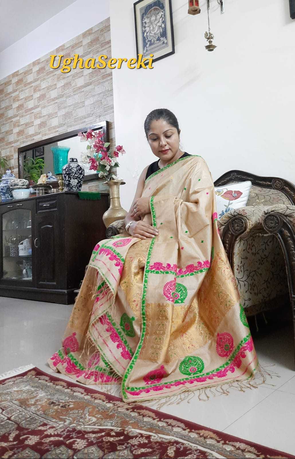 Pure Tussar Mekhela Chador